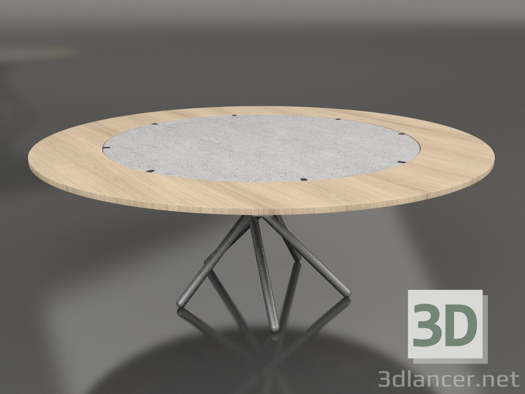 3 डी मॉडल डाइनिंग टेबल हेक्टर 140 (अतिरिक्त पत्तियां लाइट 140 - 200) - पूर्वावलोकन