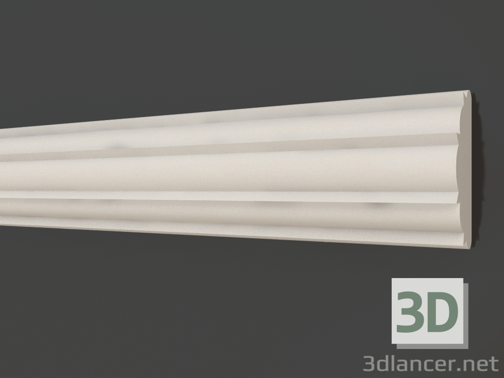 3d model Plaster molding LG 038 (62x25) - preview