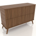 3d model Chest of drawers 3 1200x400x800 mm (light walnut) - preview