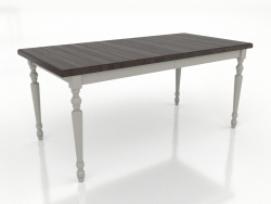 Mesa de jantar 1600x800 mm (dobrada, RAL 7044, freixo nogueira)