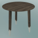 modèle 3D Table décorative Hoof (SW1, Ø50cm, H 50cm, Chêne huilé fumé) - preview