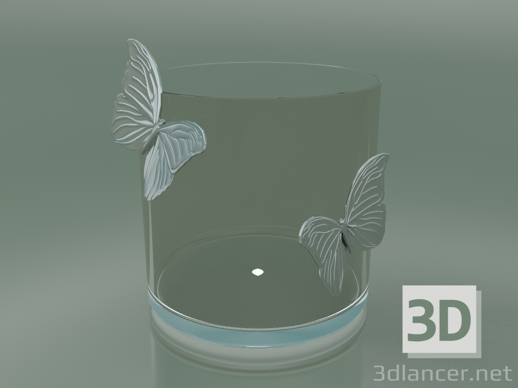3 डी मॉडल फूल भ्रम तितली (एच 30 सेमी, डी 30 सेमी) - पूर्वावलोकन