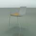 3d model Chair 2040 (4 legs, with armrests, with front trim, polypropylene PO00401) - preview