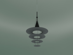 Lampada a sospensione ENIGMA 425 PENDANT (GU10, BLK, W-LED LAMP)