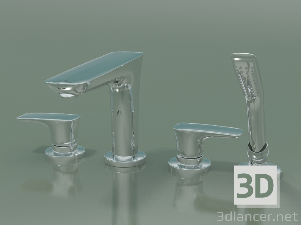 modello 3D Miscelatore vasca (15446000) - anteprima