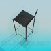 modèle 3D Pieds de chaise haute - preview