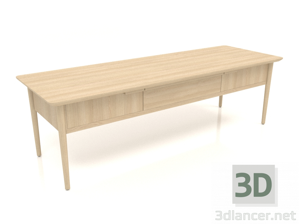 modello 3D Tavolino JT 012 (1660x565x500, legno bianco) - anteprima