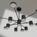 3d model Mekli chandelier black (07649-13.19) - preview