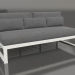 3D Modell Modulares Sofa, Abschnitt 4, hohe Rückenlehne (Achatgrau) - Vorschau