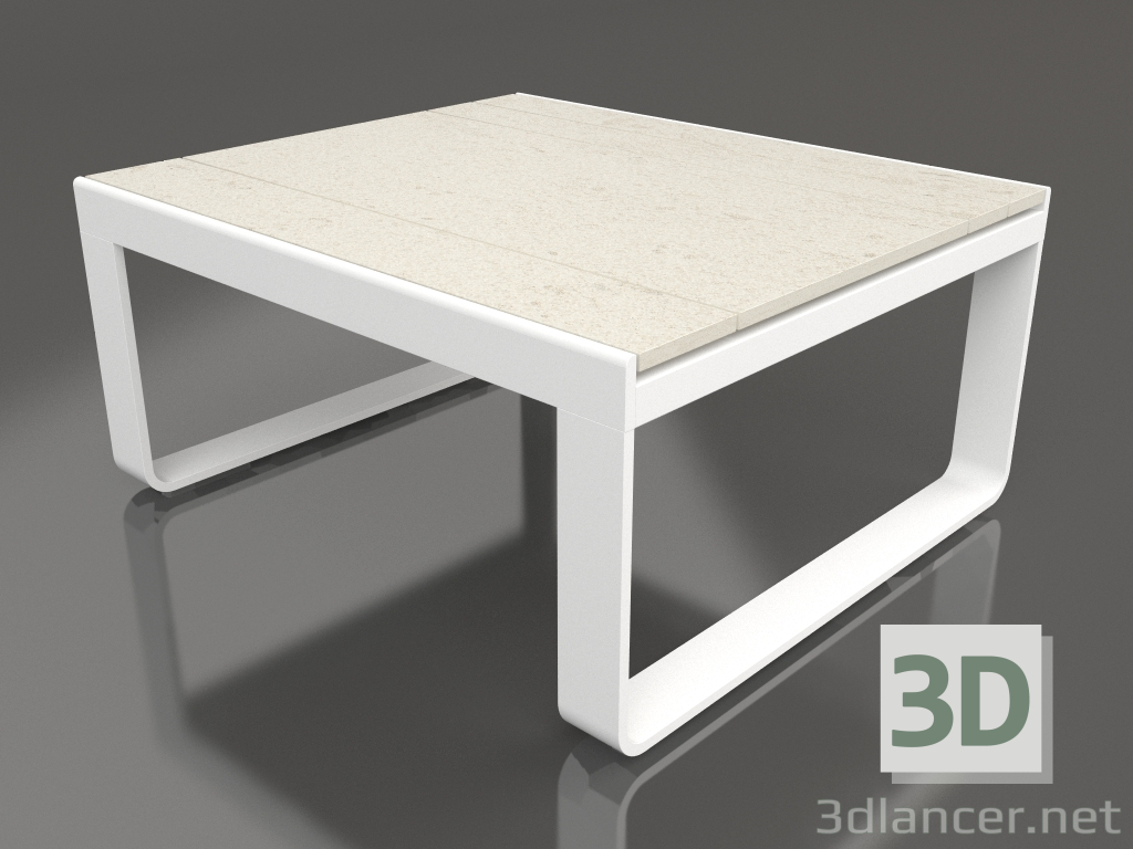 modello 3D Tavolo club 80 (DEKTON Danae, Bianco) - anteprima