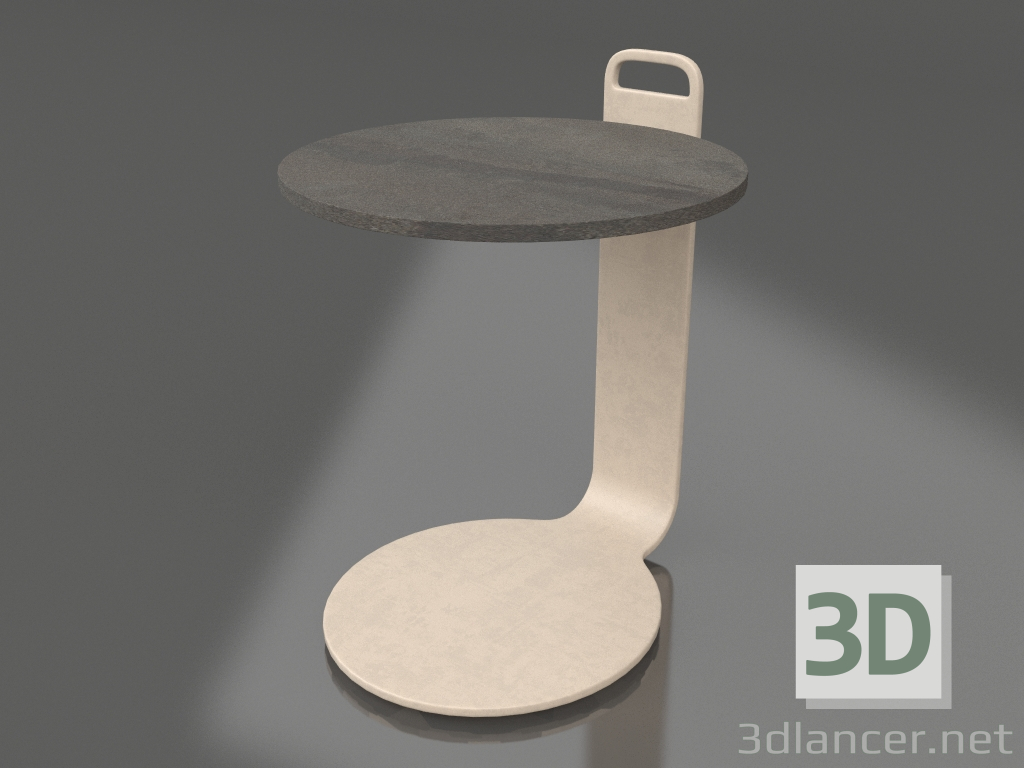 modello 3D Tavolino Ø36 (Sabbia, DEKTON Radio) - anteprima