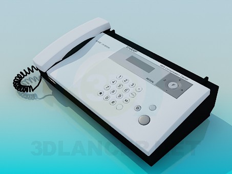modelo 3D Fax Sharp - escuchar modelo 3D Fax Sharp - escuchar