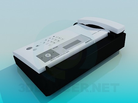 modelo 3D Fax Sharp - escuchar modelo 3D Fax Sharp - escuchar