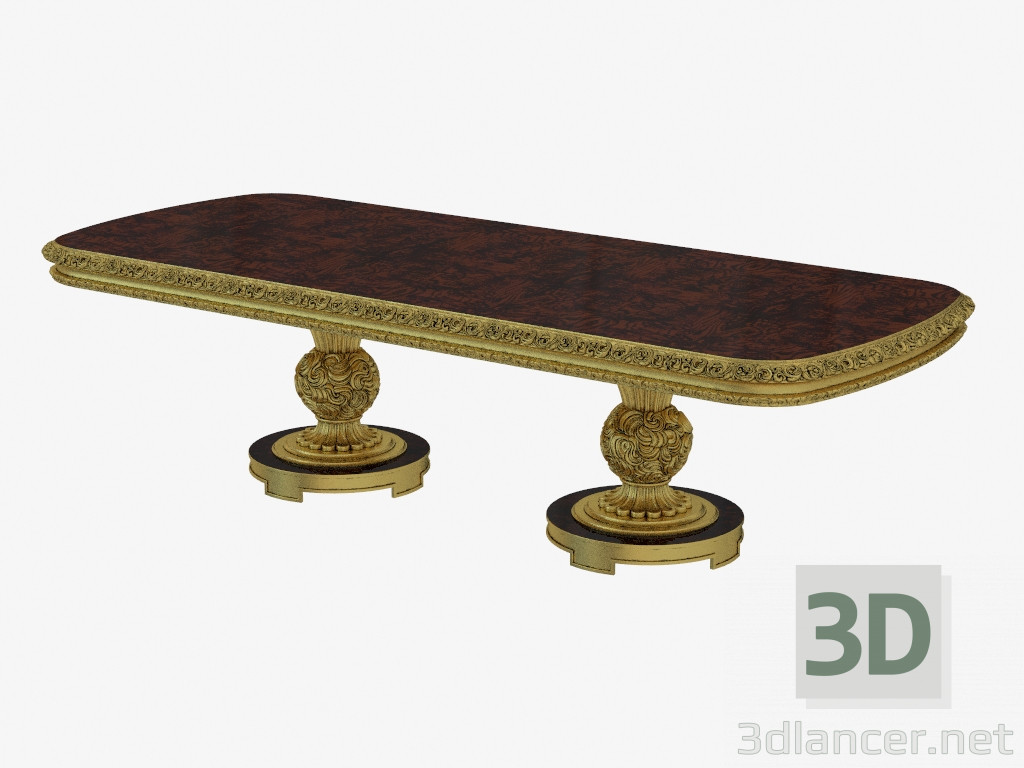 3 डी मॉडल क्लासिक शैली 406 ए में डाइनिंग टेबल - पूर्वावलोकन