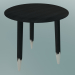 3D modeli Dekoratif masa toynağı (SW1, Ø50cm, H 50cm, Siyah yağlı meşe) - önizleme