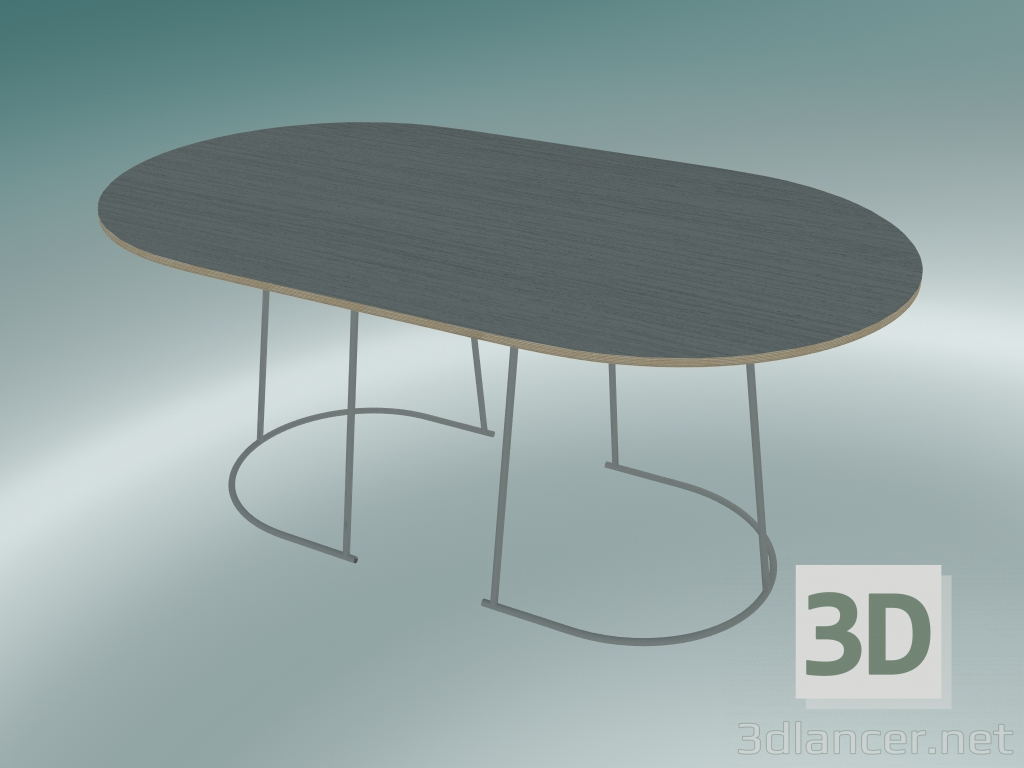 modello 3D Tavolino Airy (medio, grigio) - anteprima