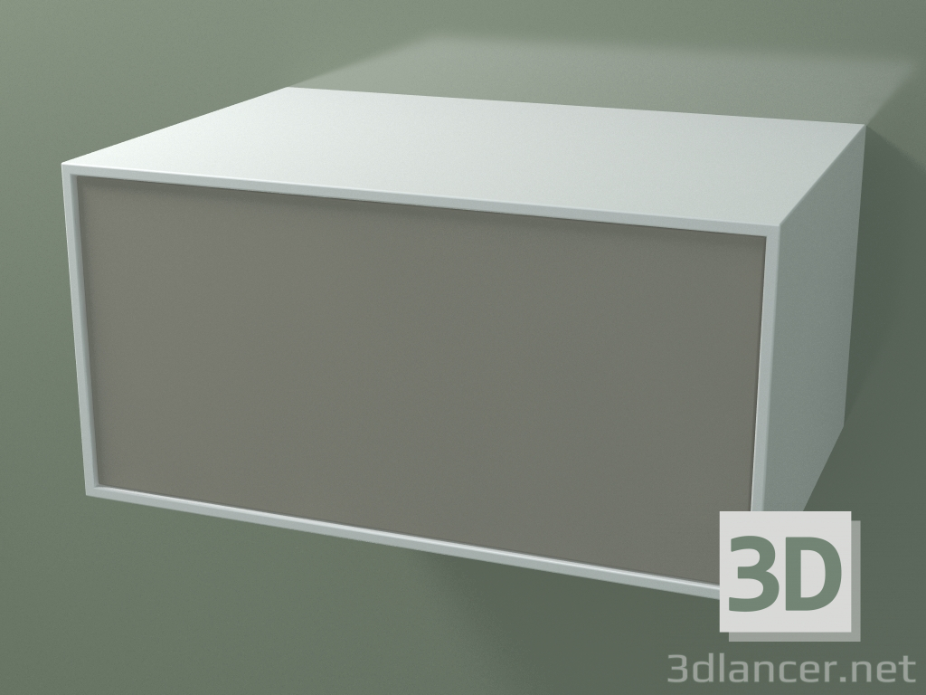 modello 3D Scatola (8AUСВВ01, Glacier White C01, HPL P04, L 72, P 50, H 36 cm) - anteprima