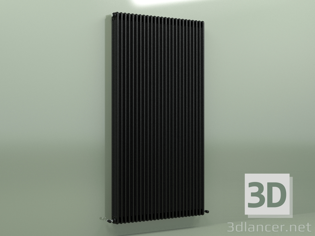 modèle 3D Radiateur TESI 4 (H 2200 25EL, Noir - RAL 9005) - preview