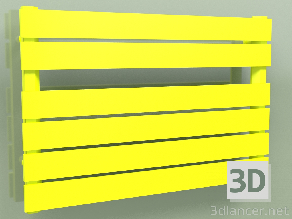 3D modeli Isıtmalı havlu askısı - Muna (530 x 800, RAL - 1026) - önizleme
