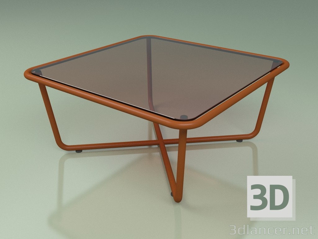 3d модель Стіл кавовий 001 (Bronzed Glass, Metal Rust) – превью