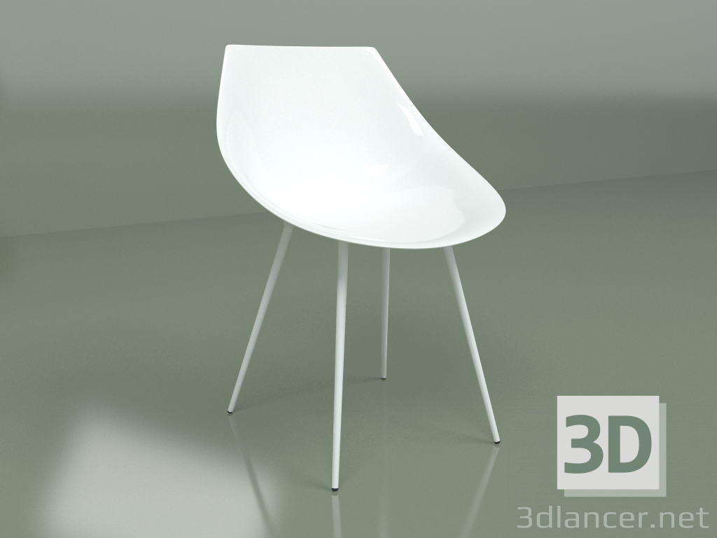 3D Modell Stuhl Lago (weiß) - Vorschau