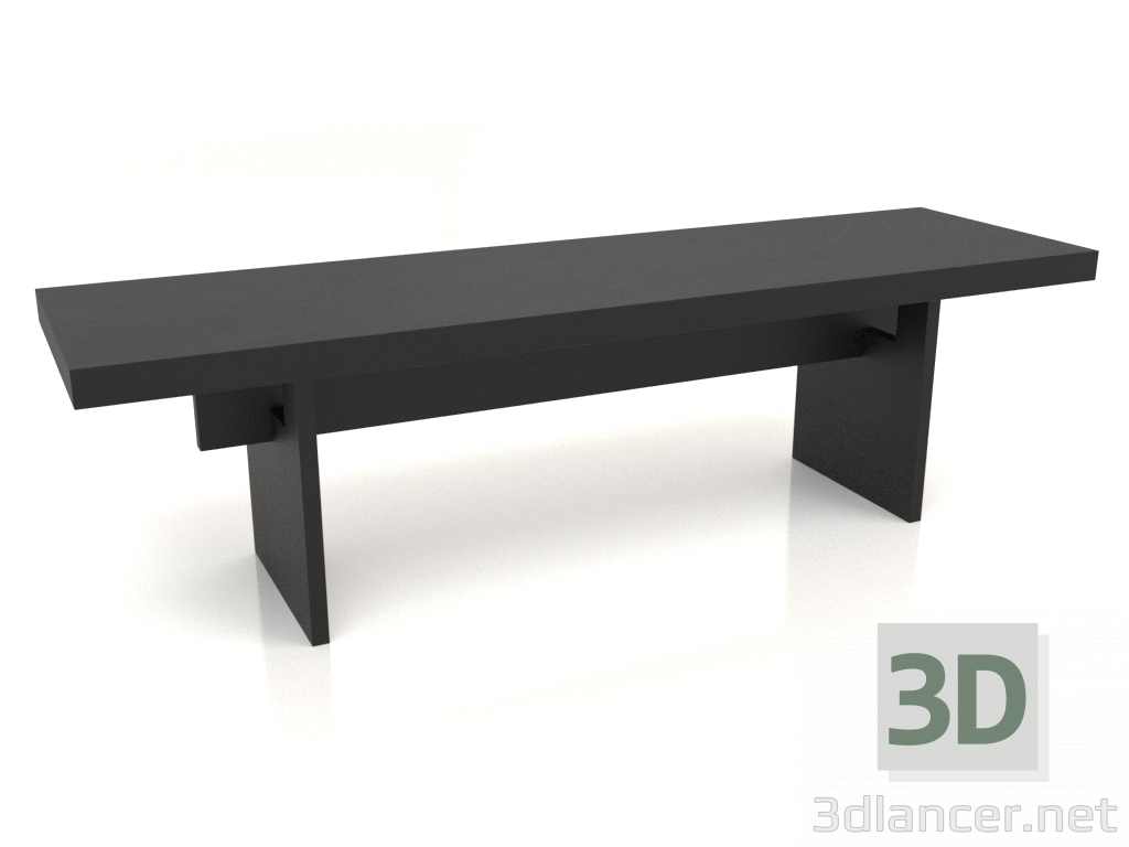 modello 3D Panca VK 13 (1600x450x450, legno nero) - anteprima