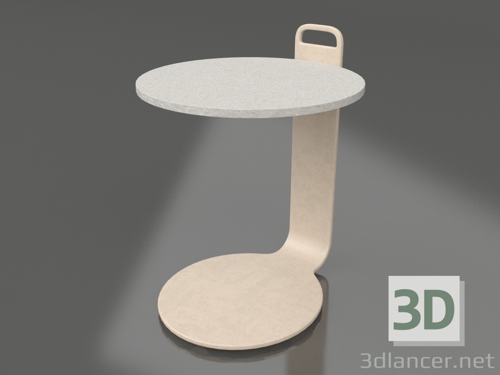modello 3D Tavolino Ø36 (Sabbia, DEKTON Sirocco) - anteprima