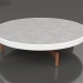 modello 3D Tavolino rotondo Ø90x22 (Bianco, DEKTON Kreta) - anteprima