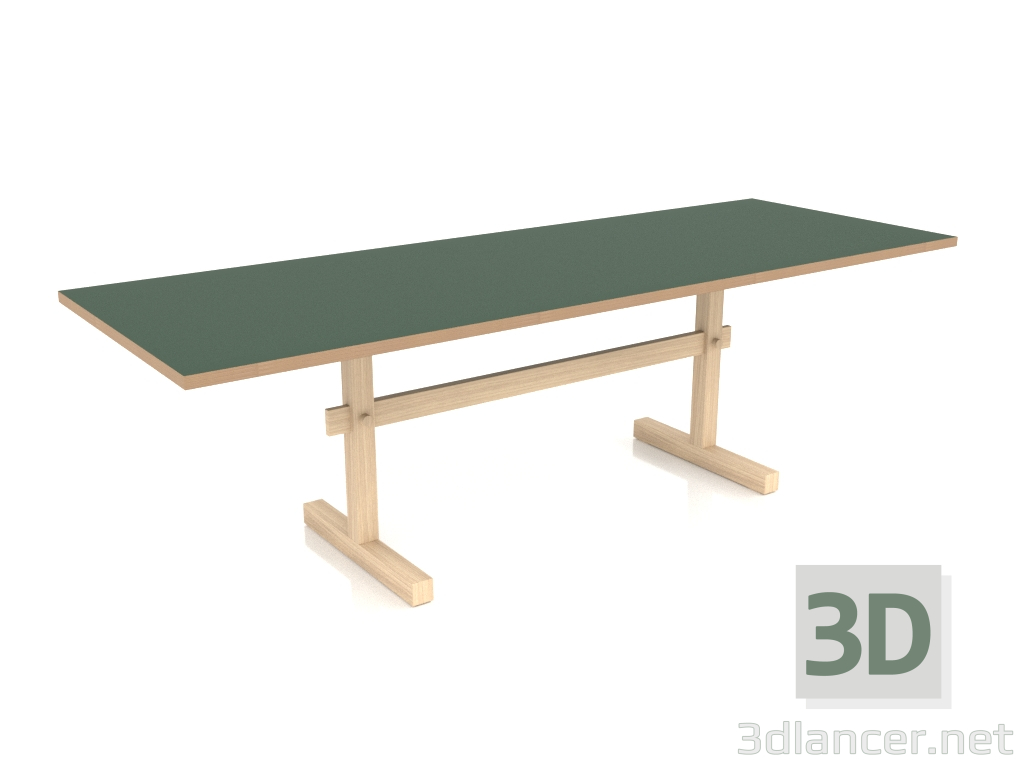 modello 3D Tavolo da pranzo Gaspard 240 (Linoleum Verde) - anteprima