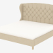 3d модель Двоспальне ліжко MEREDIAN WING KING SIZE BED WITH FRAME (5004K.A015) – превью