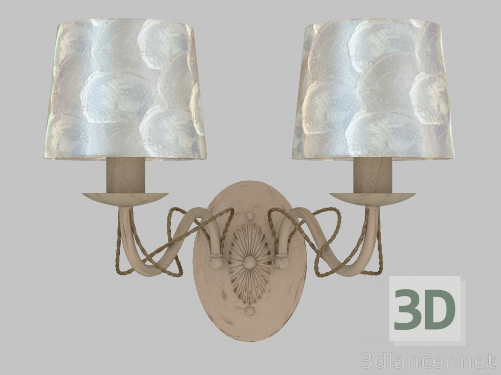 modello 3D Sconce Cockle (1302-2W) - anteprima