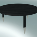 3D Modell Deko-Tisch Huf (SW2, Ø90cm, H 40cm, Eiche schwarz geölt) - Vorschau