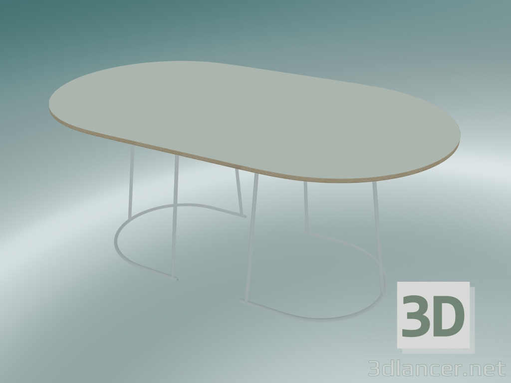 3 डी मॉडल कॉफी टेबल हवादार (मध्यम, सफेद) - पूर्वावलोकन