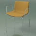 3d model Chair 2040 (4 legs, with armrests, with front trim, polypropylene PO00412) - preview
