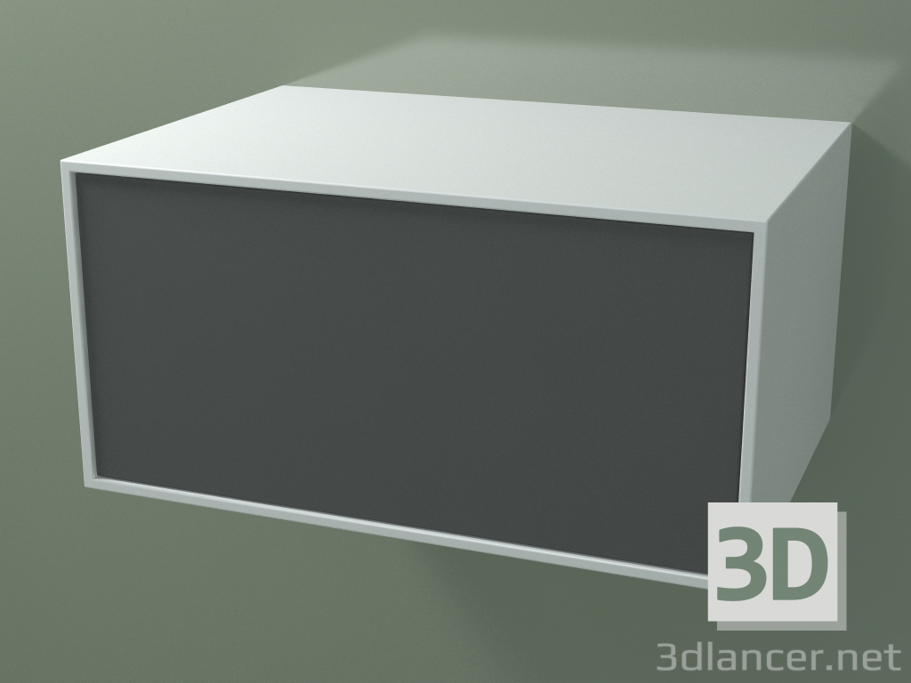 3D Modell Box (8AU®01, Glacier White C01, HPL P05, L 72, P 50, H 36 cm) - Vorschau