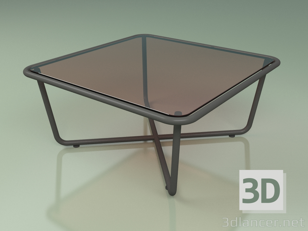 modello 3D Tavolino 001 (Vetro Bronzato, Metallo Fumé) - anteprima