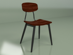Chair Copine 1 (black, walnut)
