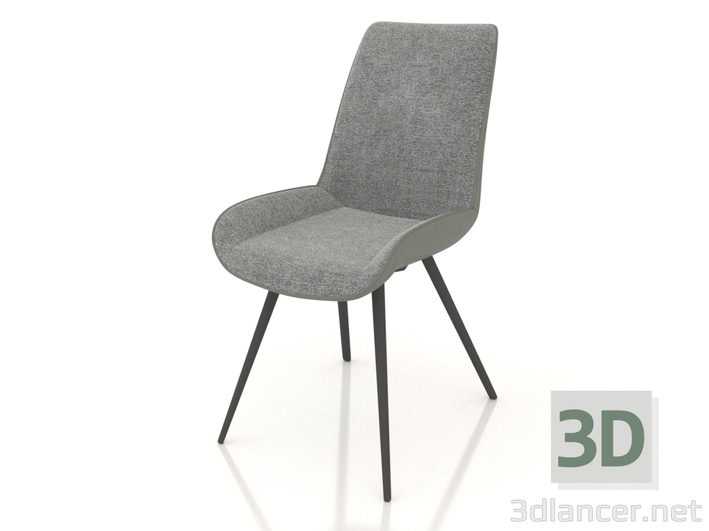 3D Modell Stuhl Celia (grau-schwarz) - Vorschau