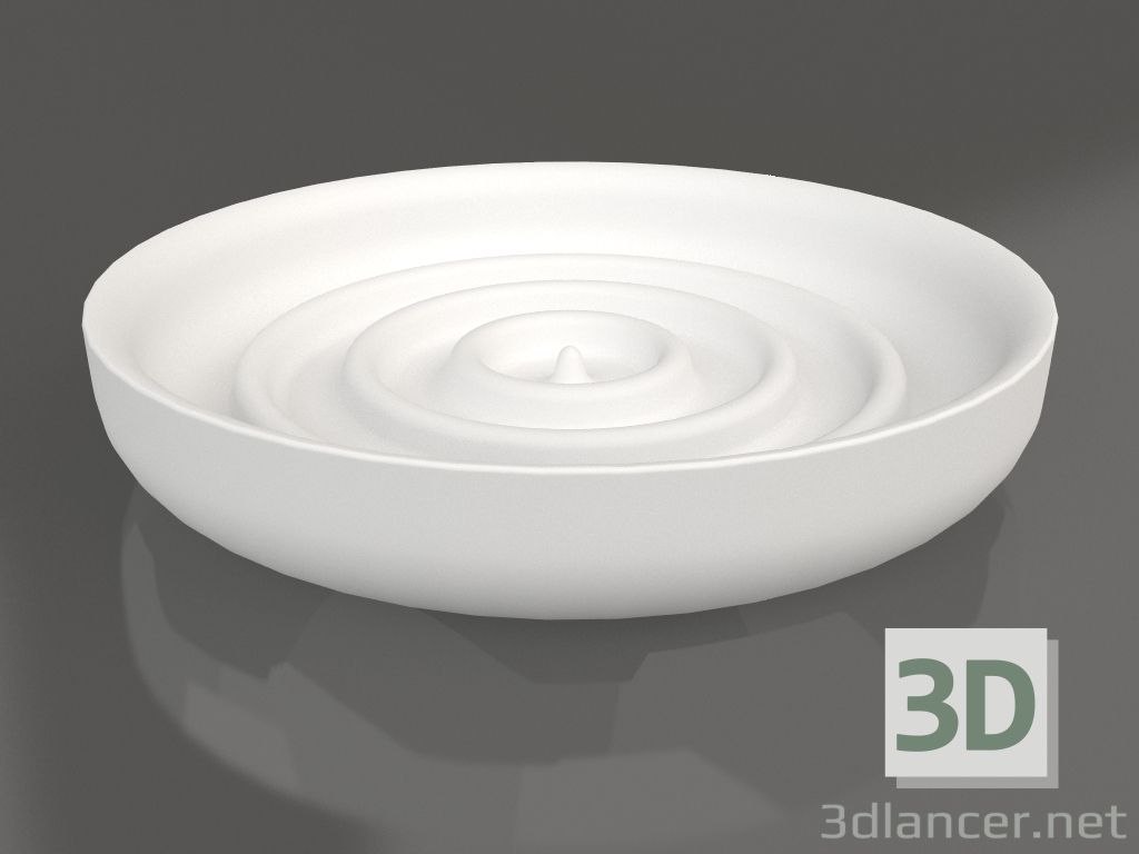 3d model Soap dish (white) - preview
