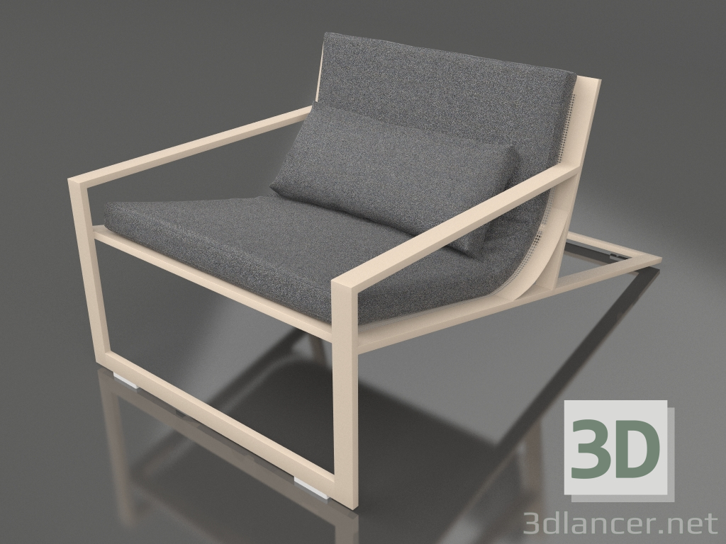 3d модель Уникальное клубное кресло (Sand) – превью