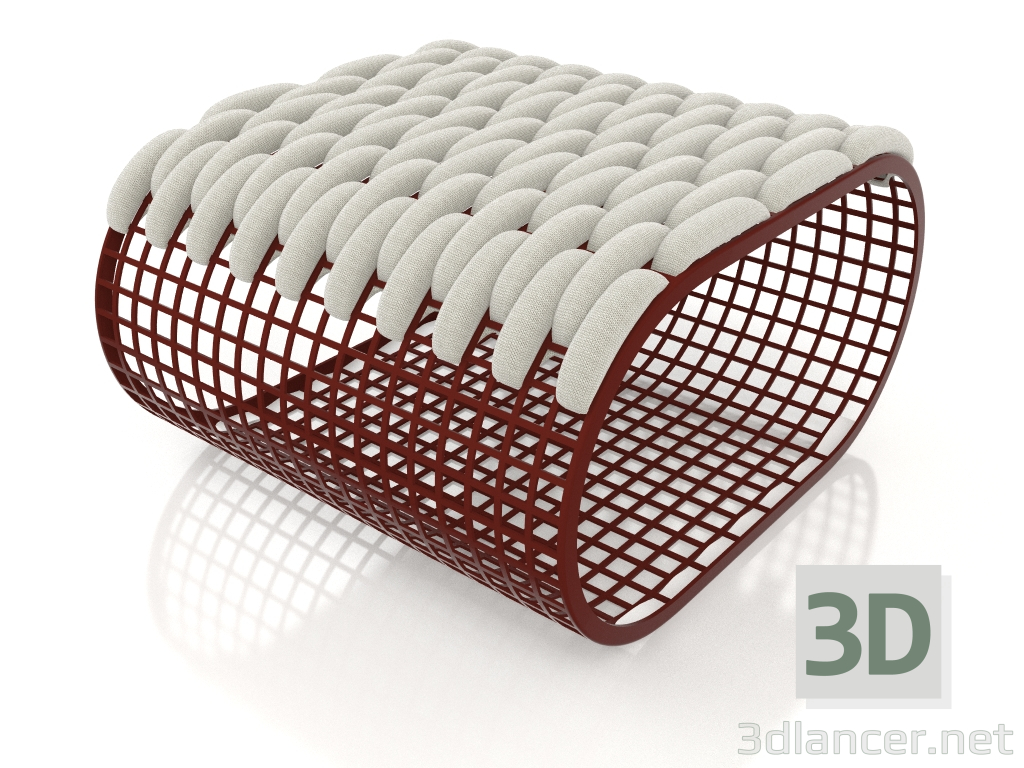 3d model Pouf (Wine red) - preview