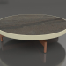 3d model Round coffee table Ø90x22 (Gold, DEKTON Radium) - preview
