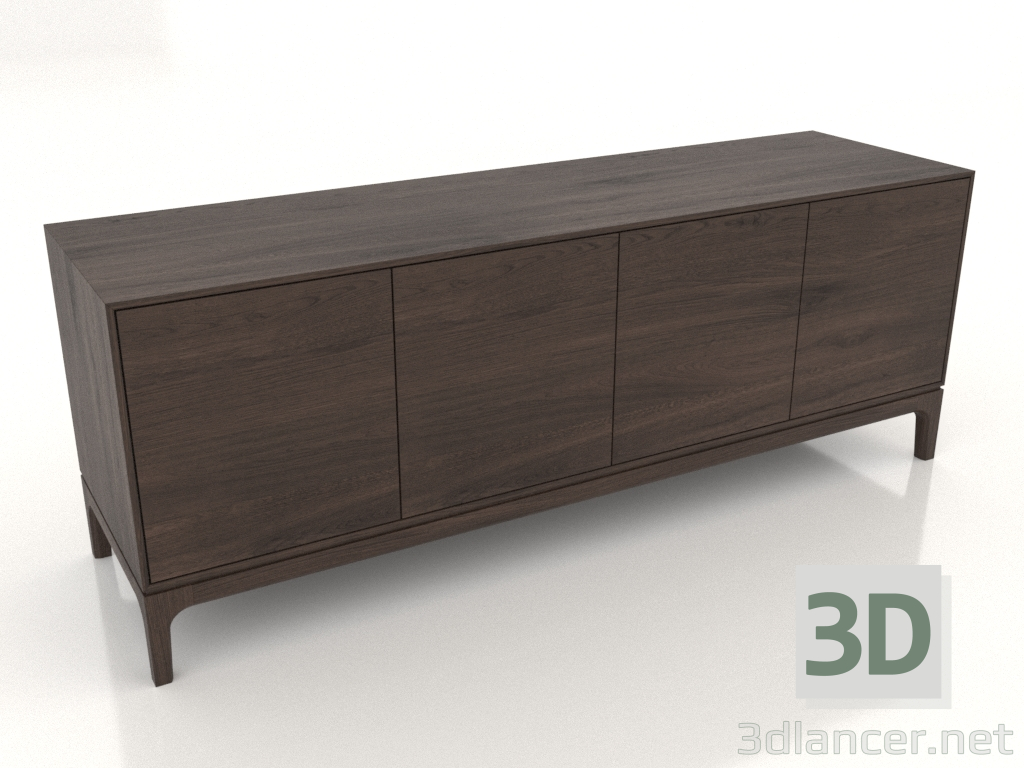 Modelo 3d Móvel de TV FARGO 1600x450x600 mm (carvalho escuro) - preview
