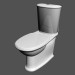 3D Modell L Schaukel wc1 Kombination Toilette Boden - Vorschau