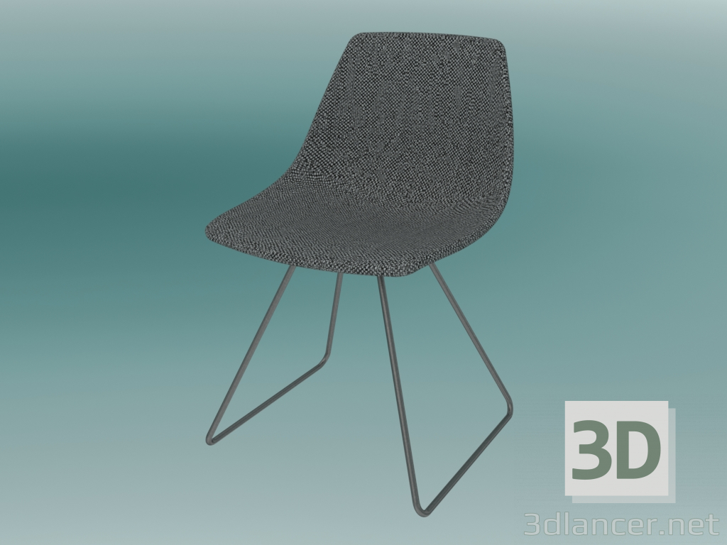 modello 3D Sedia MIUNN (S160 con imbottitura) - anteprima