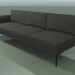 3d model End module 5250 (armrest on the right, two-tone upholstery) - preview