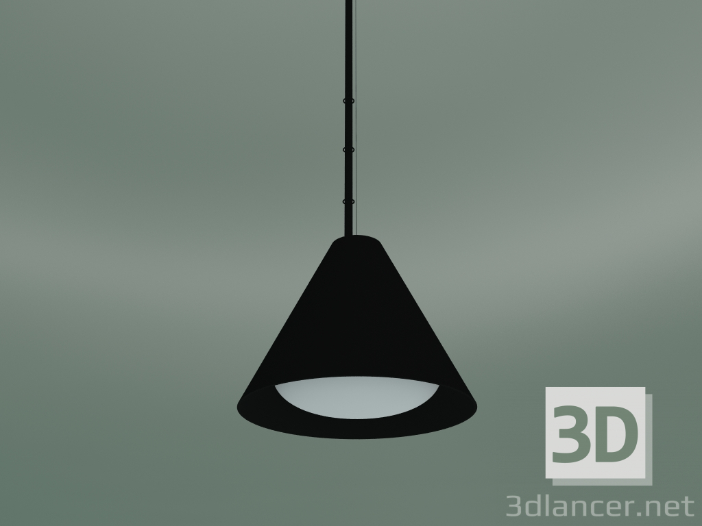 modello 3D Lampada a sospensione KEGLEN 175 PENDANT (LED-MD 27K, BLK) - anteprima