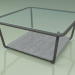modello 3D Tavolino 001 (Vetro Rigato, Metallo Fumé, Pietra Luna) - anteprima