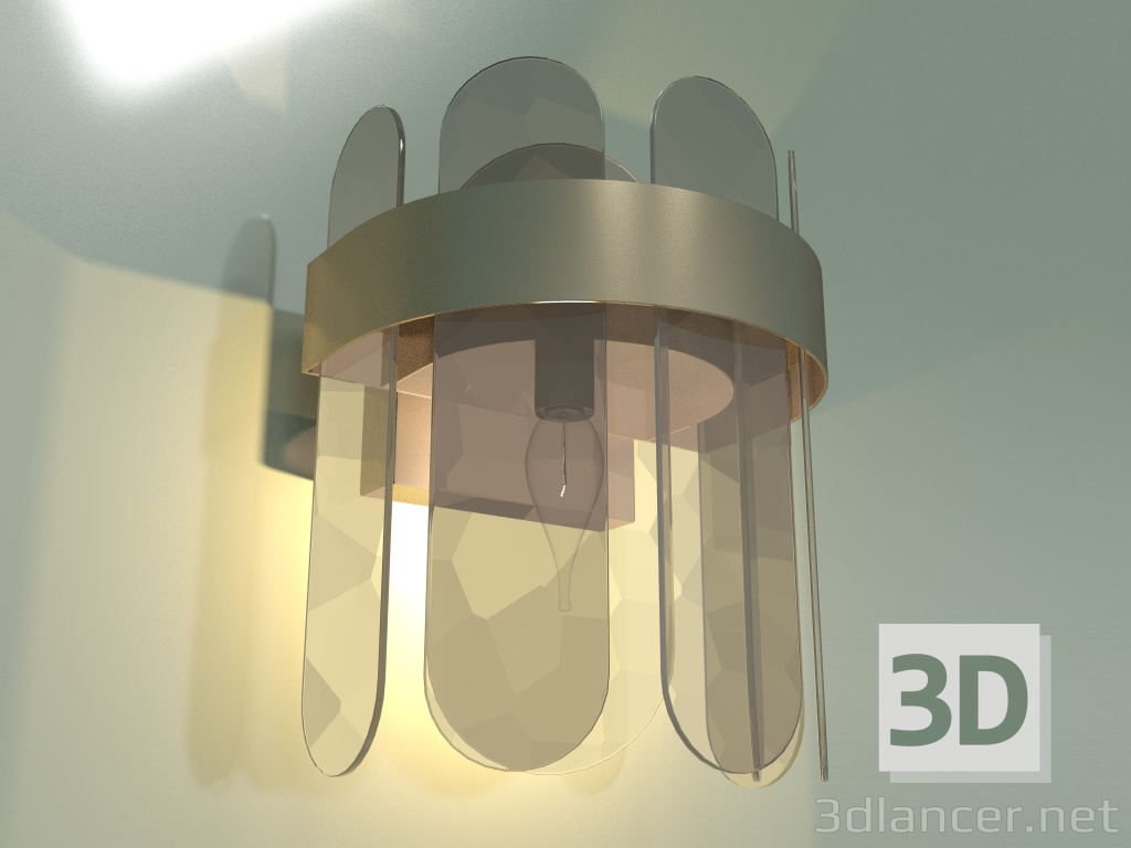 modello 3D Lampada da parete Conte 332-1 - anteprima