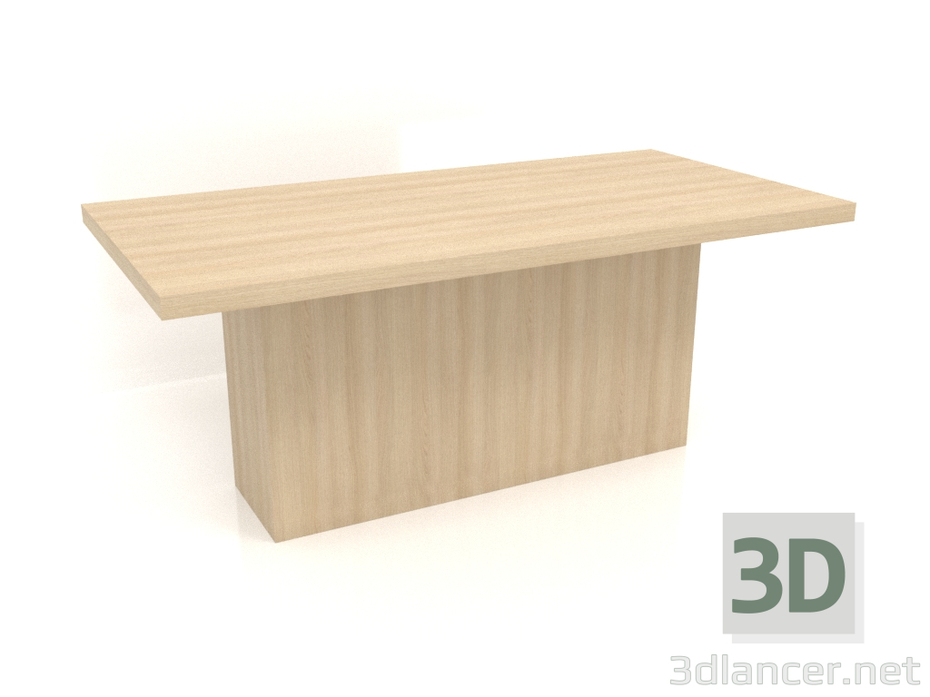3D Modell Esstisch DT 10 (1800x900x750, Holz weiß) - Vorschau
